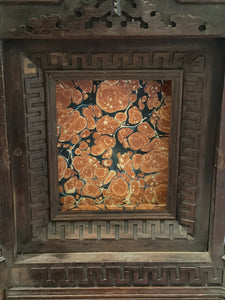 Early French Antique Niche Relic Cabinet