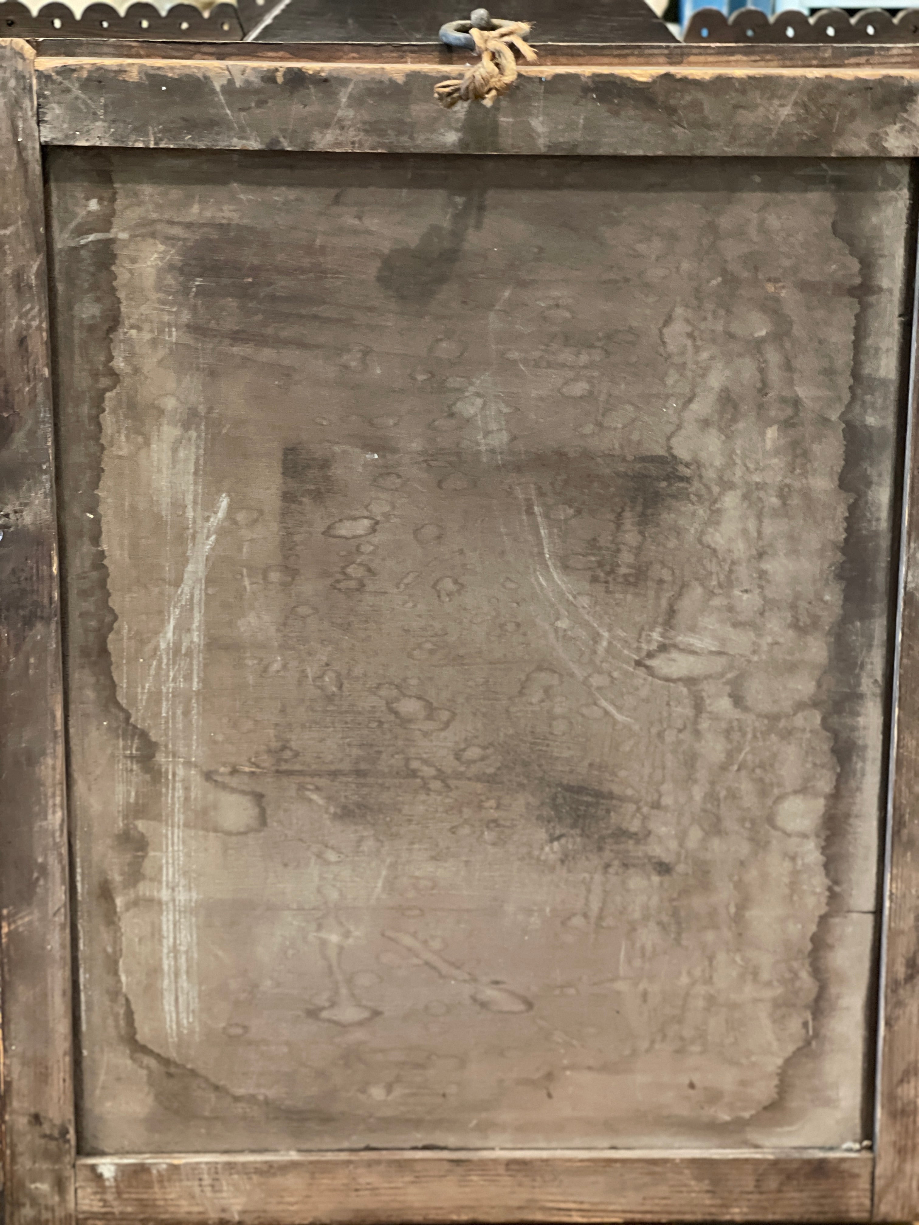 Early French Antique Niche Relic Cabinet