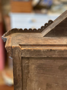 Early French Antique Niche Relic Cabinet