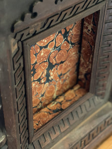 Early French Antique Niche Relic Cabinet