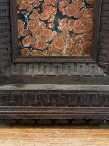 Early French Antique Niche Relic Cabinet