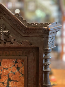 Early French Antique Niche Relic Cabinet