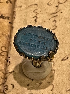Antique Georgian Intaglio Seal  - "REMEMBER ME TO ALL FRIENDS"