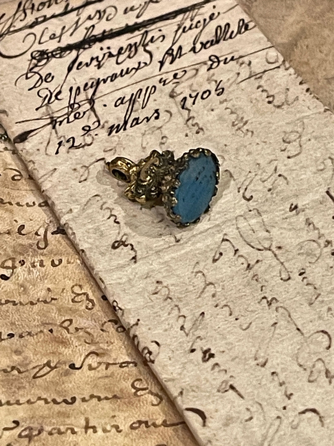 Antique Georgian Intaglio Seal  - "REMEMBER ME TO ALL FRIENDS"