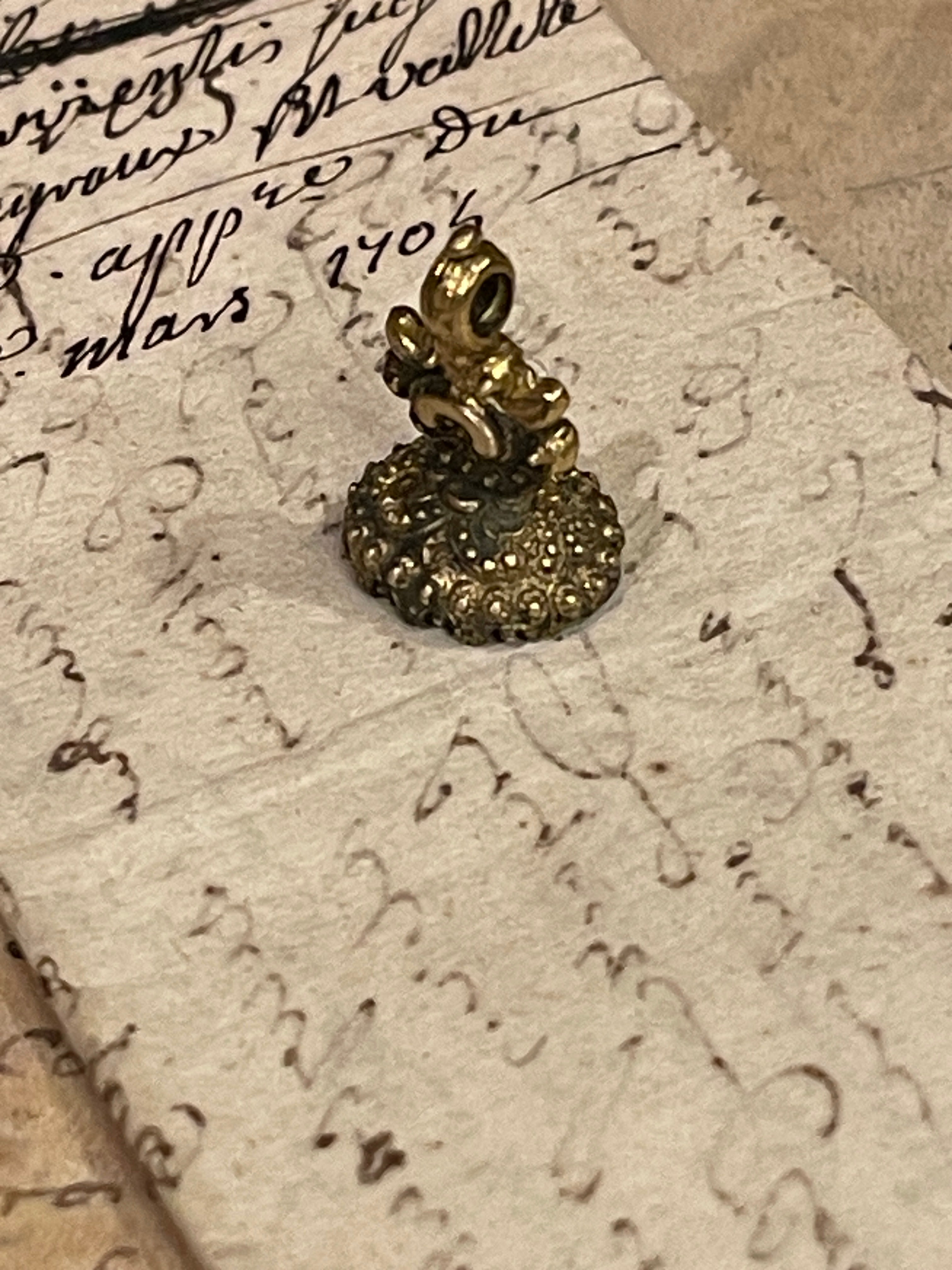 Antique Georgian Intaglio Seal  - "REMEMBER ME TO ALL FRIENDS"