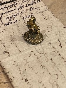 Antique Georgian Intaglio Seal  - "REMEMBER ME TO ALL FRIENDS"