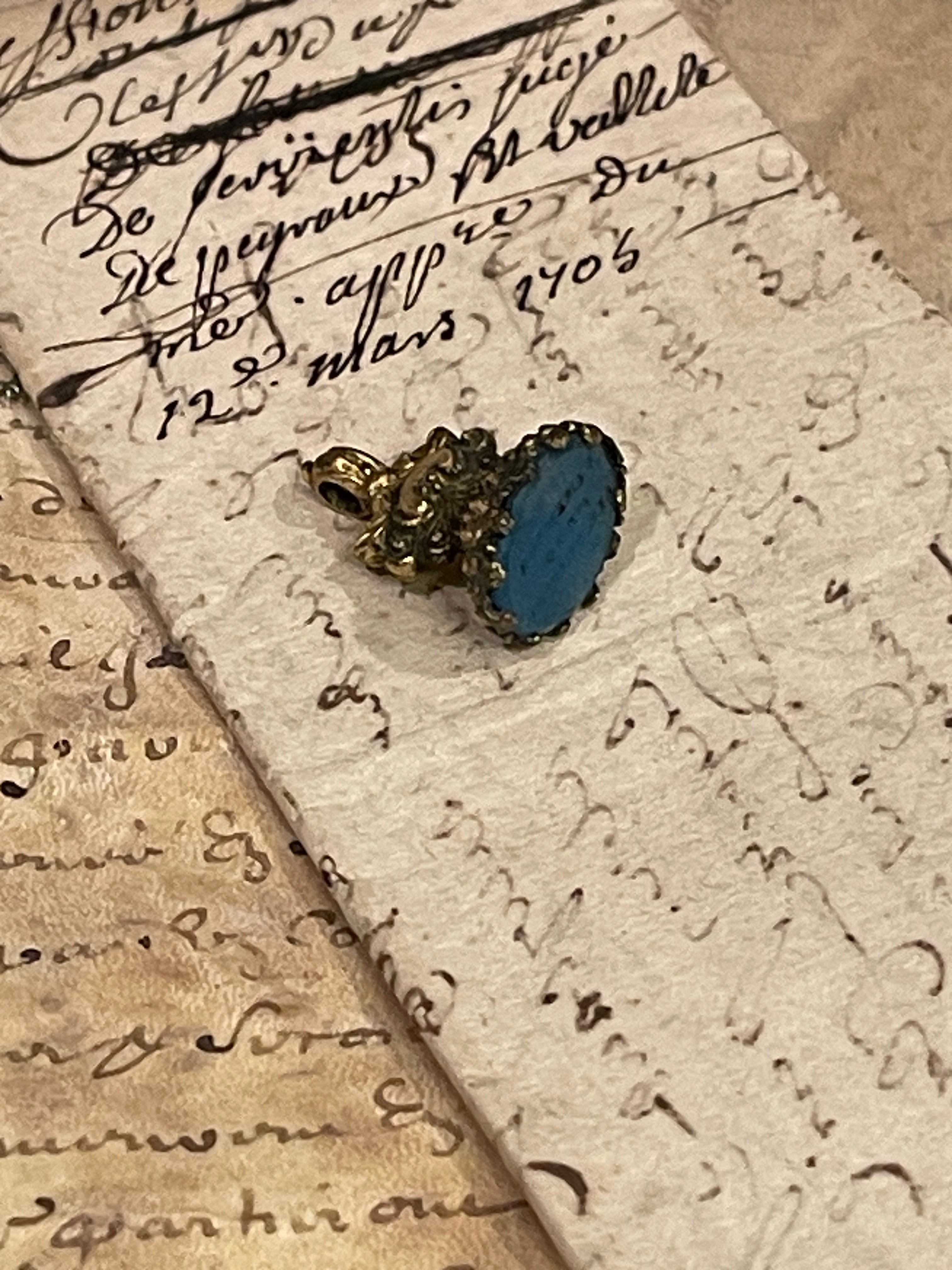 Antique Georgian Intaglio Seal  - "REMEMBER ME TO ALL FRIENDS"