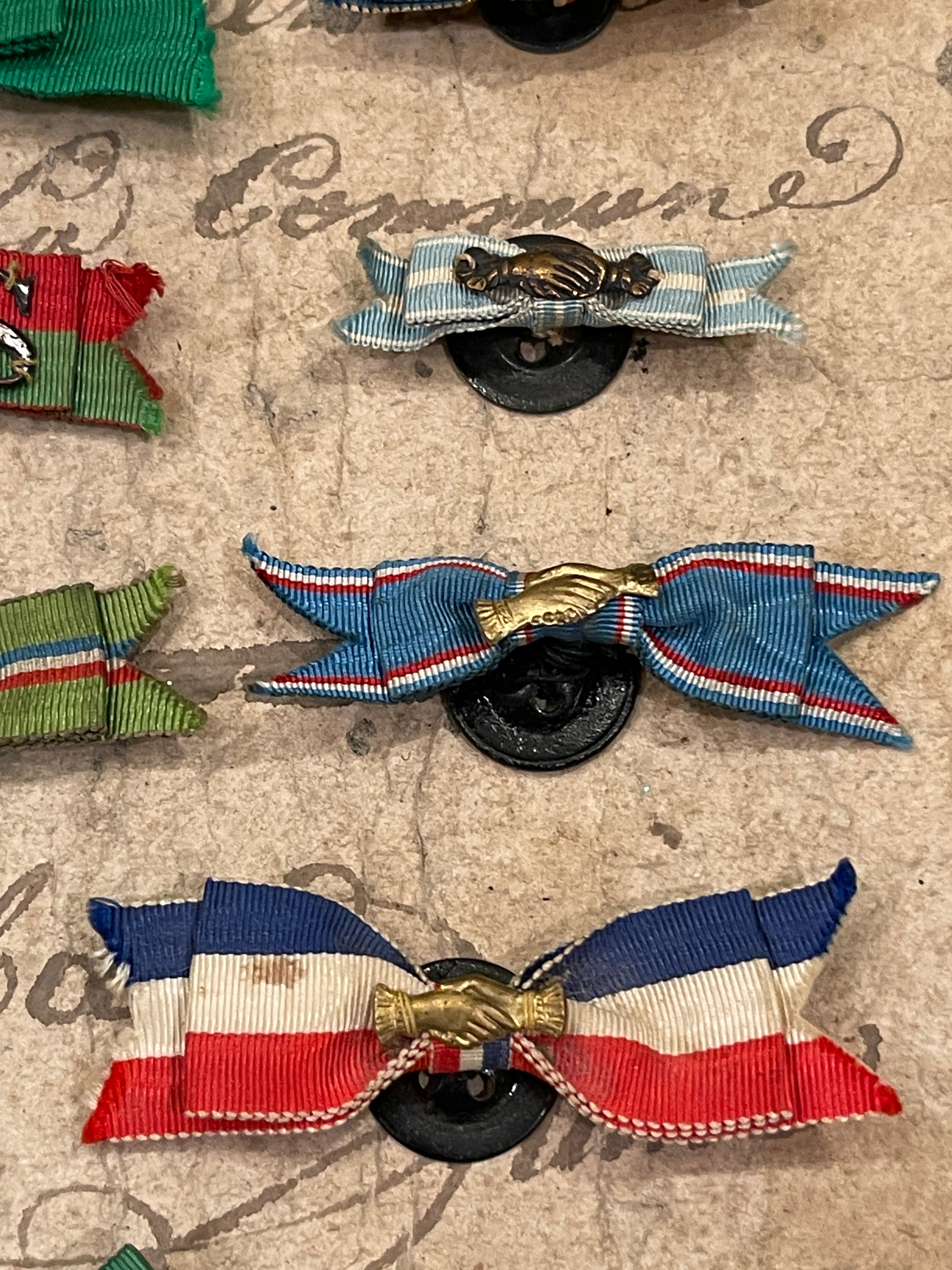 Antique French Relief or Mutual Aid Badges