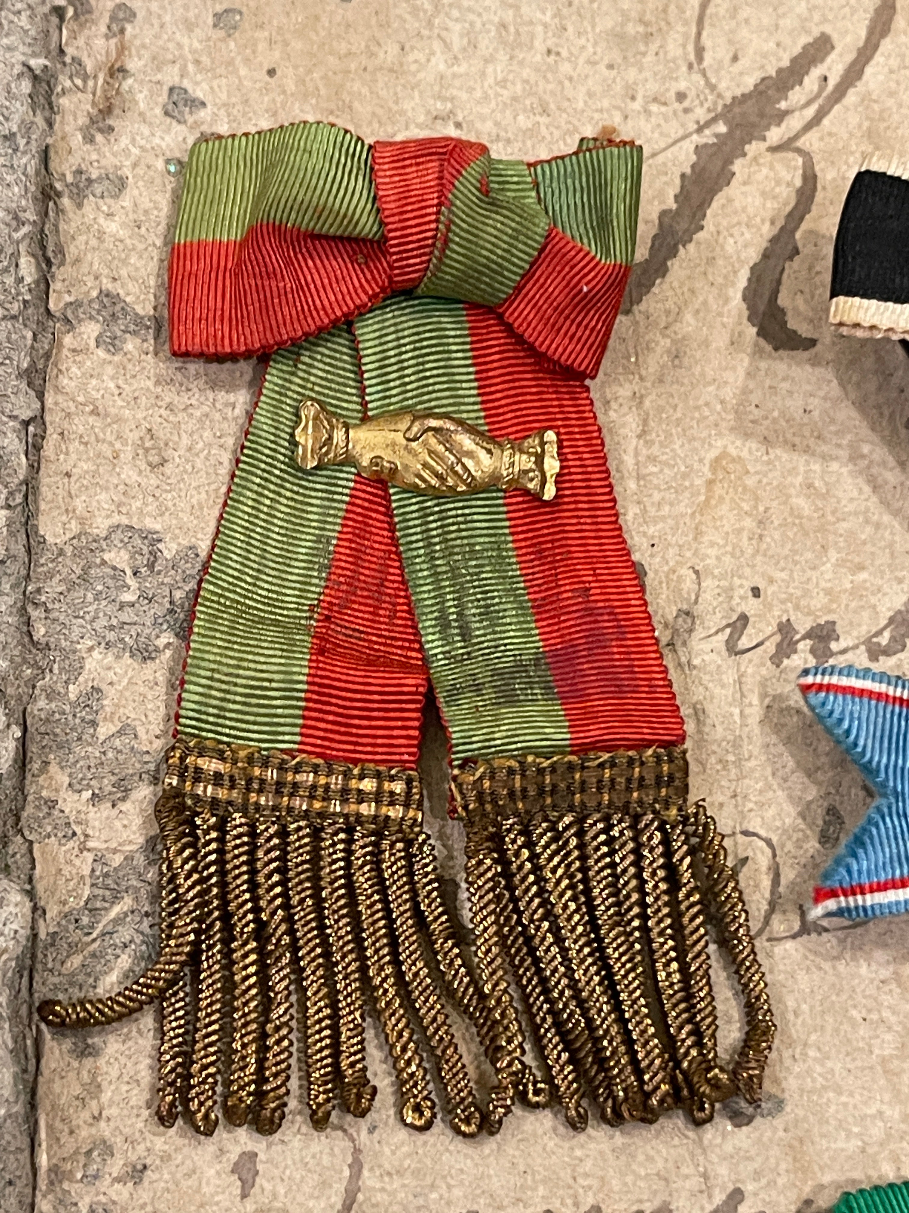 Antique French Relief or Mutual Aid Badges