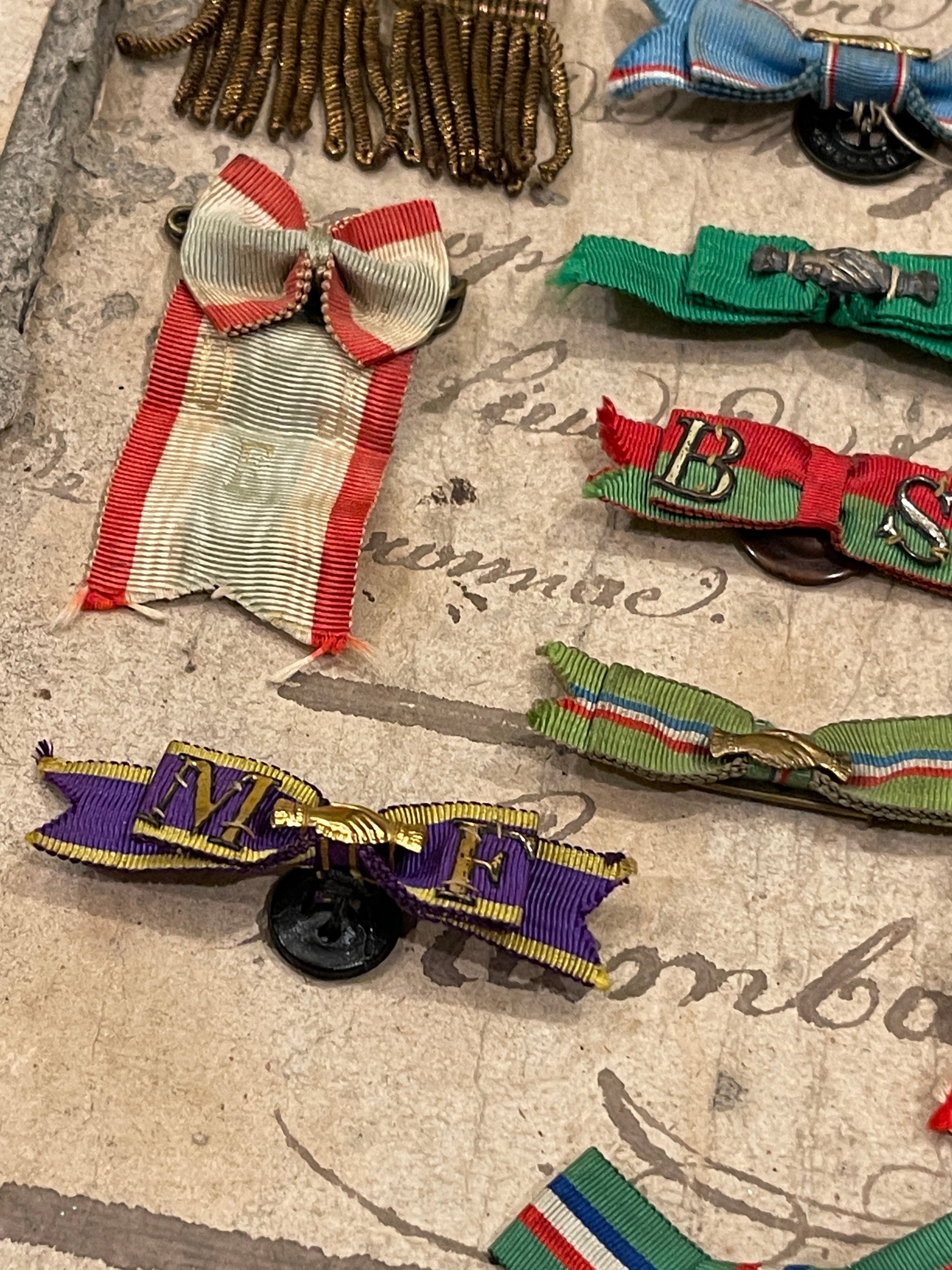 Antique French Relief or Mutual Aid Badges