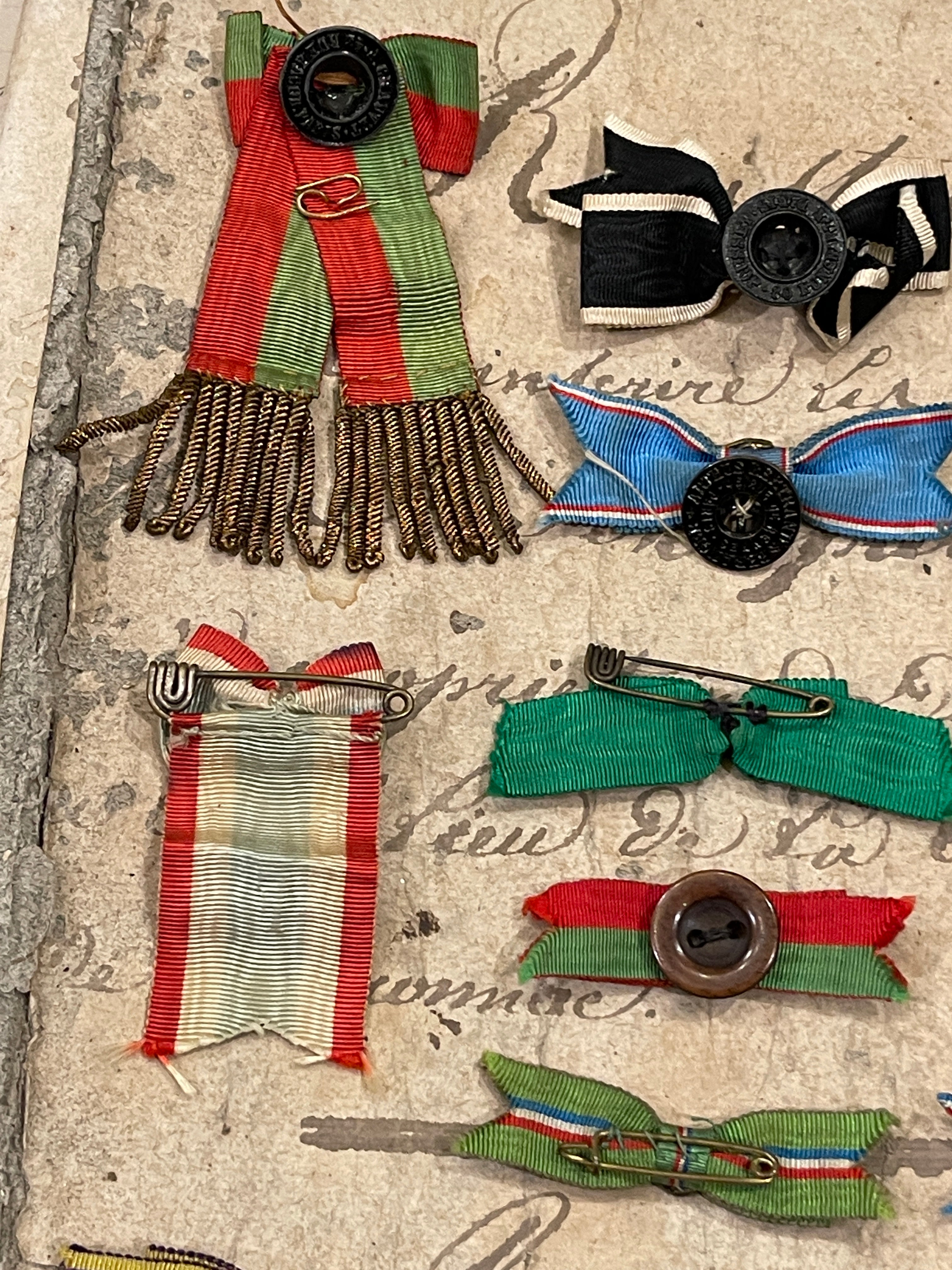 Antique French Relief or Mutual Aid Badges