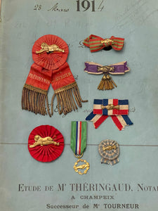 Antique French Mutual Aid or Relief Badges