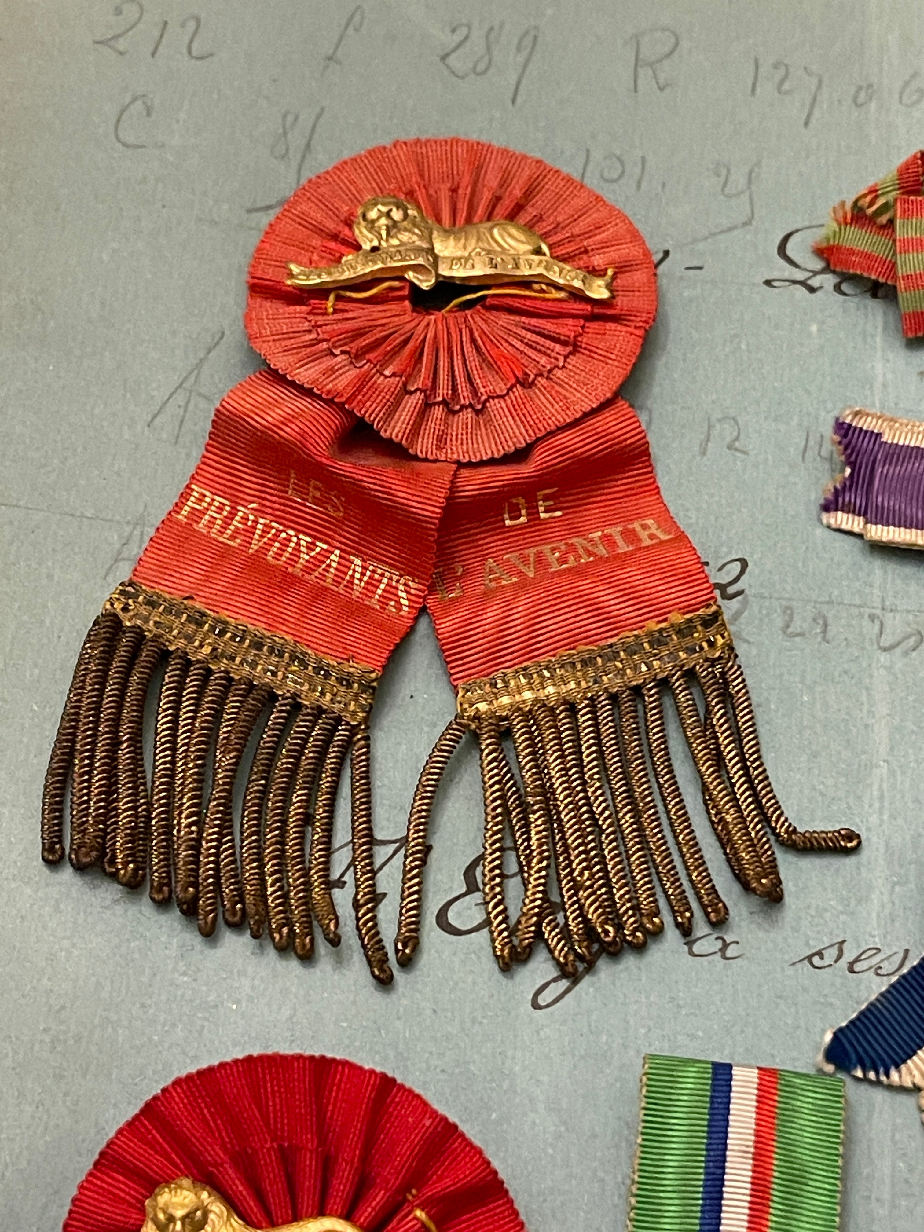 Antique French Mutual Aid or Relief Badges