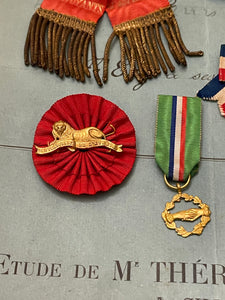 Antique French Mutual Aid or Relief Badges