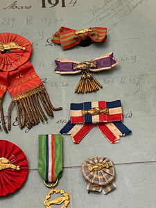Antique French Mutual Aid or Relief Badges