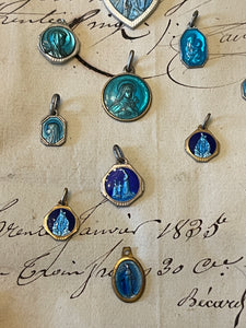 Original Vintage Blue Medals from France - RM17