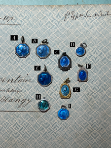 Original Vintage Blue Medals from France - RM19