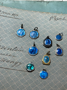 Original Vintage Blue Medals from France - RM19