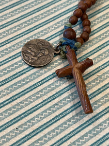 Antique French Rosary with extra Medal - ROS17