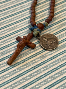 Antique French Rosary with extra Medal - ROS17
