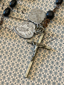 French Rosary and Small Medals - ROS7