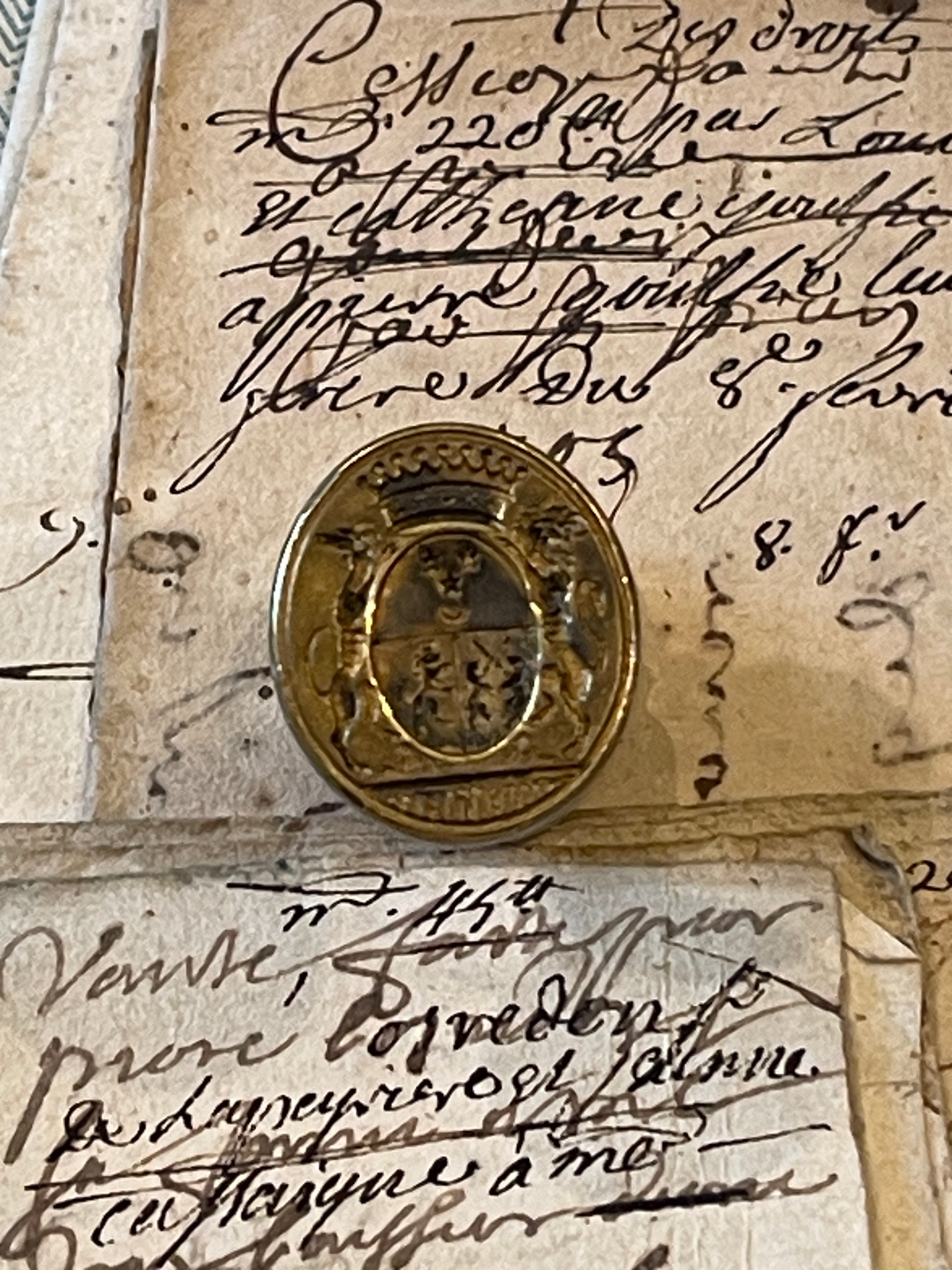 1800's Antique Royal French Seal Fob Pendant