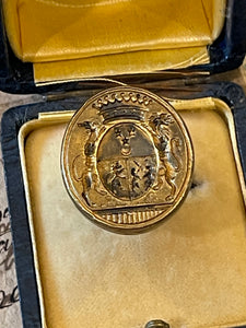 1800's Antique Royal French Seal Fob Pendant