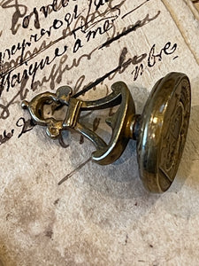1800's Antique Royal French Seal Fob Pendant