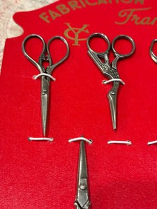 Vintage Red French Scissors Display