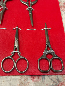 Vintage Red French Scissors Display