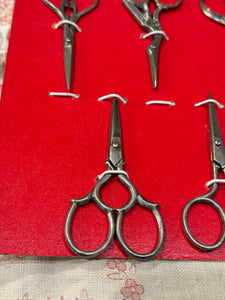 Vintage Red French Scissors Display
