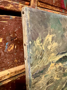 Original 1800s Antique French Nautical Oil Painting
