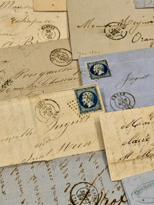 Sets of 5 VERY Old Correspondence from France - 1800's