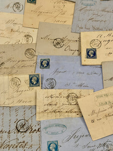 Sets of 5 VERY Old Correspondence from France - 1800's