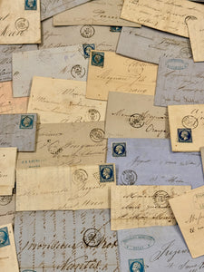 Sets of 5 VERY Old Correspondence from France - 1800's