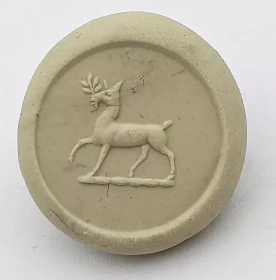 Circa 1910 Norwegian Jugendstil SOLID Silver Deer Intaglio Letter Seal