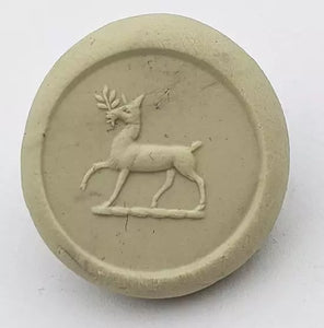 Circa 1910 Norwegian Jugendstil SOLID Silver Deer Intaglio Letter Seal