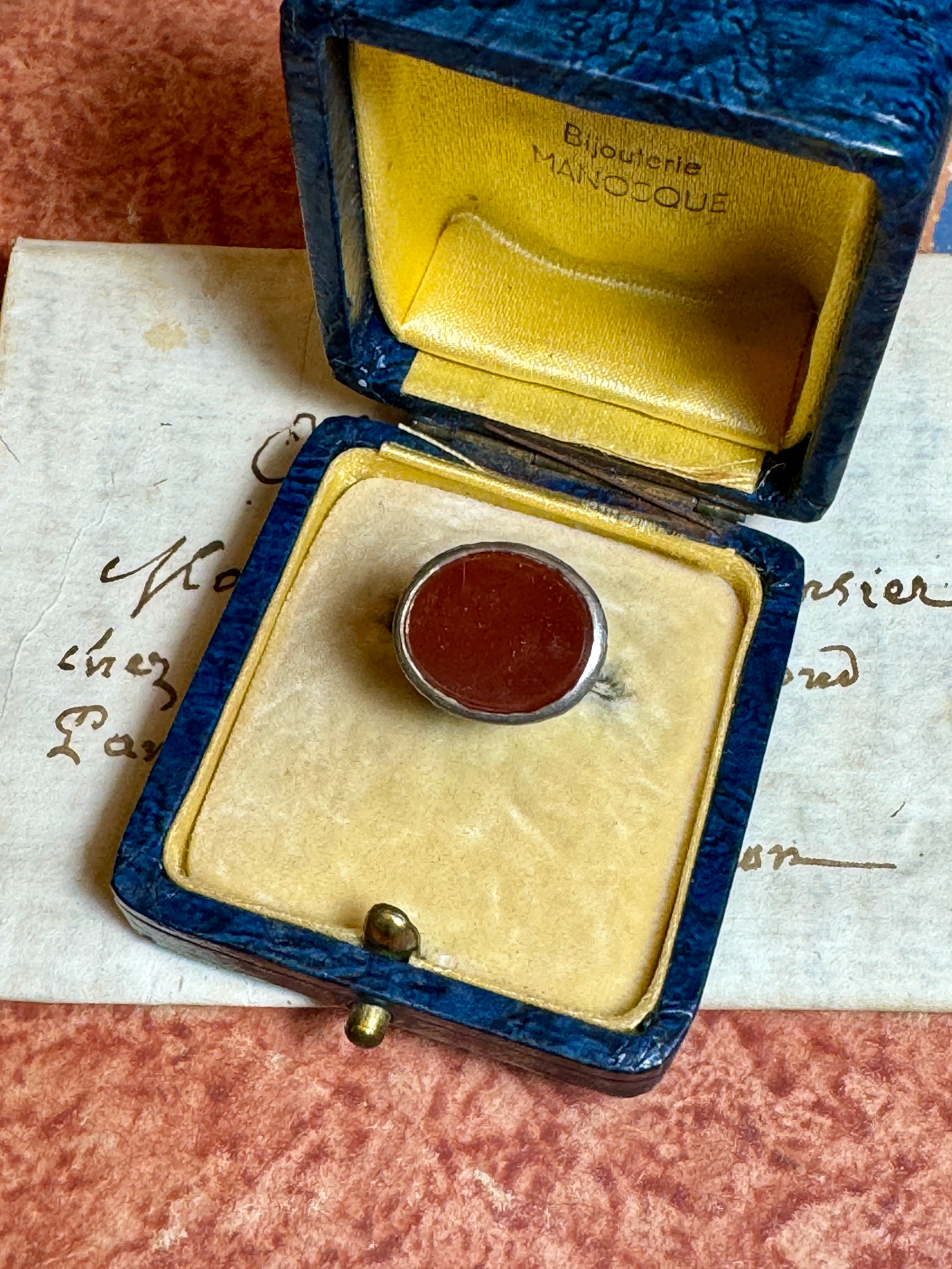 Antique Silver Carnelian Fob/Seal/Pendant