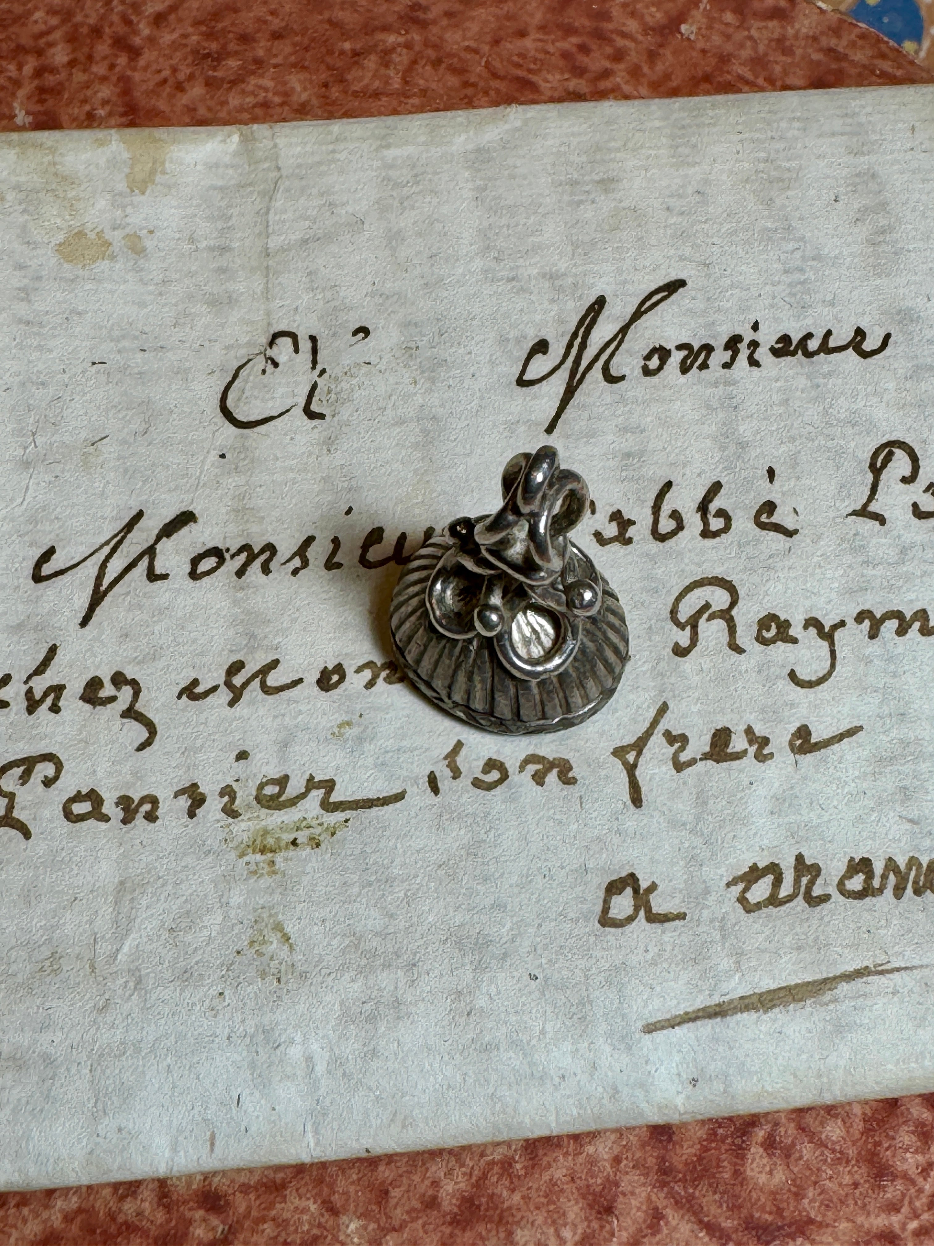 Antique Silver Carnelian Fob/Seal/Pendant