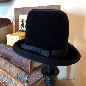 Velvet Bowler Hat Accent Shade