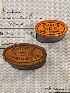Vintage Vander Cruyssen's Extra Pepermunt Snuif Deynze Snuff Tins