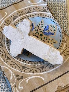 Antique French Infant Jesus Sleeping On A Cross
