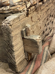 Antique French SQUARE Beeskep