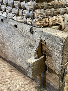 Antique French SQUARE Beeskep