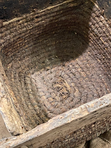 Antique French SQUARE Beeskep