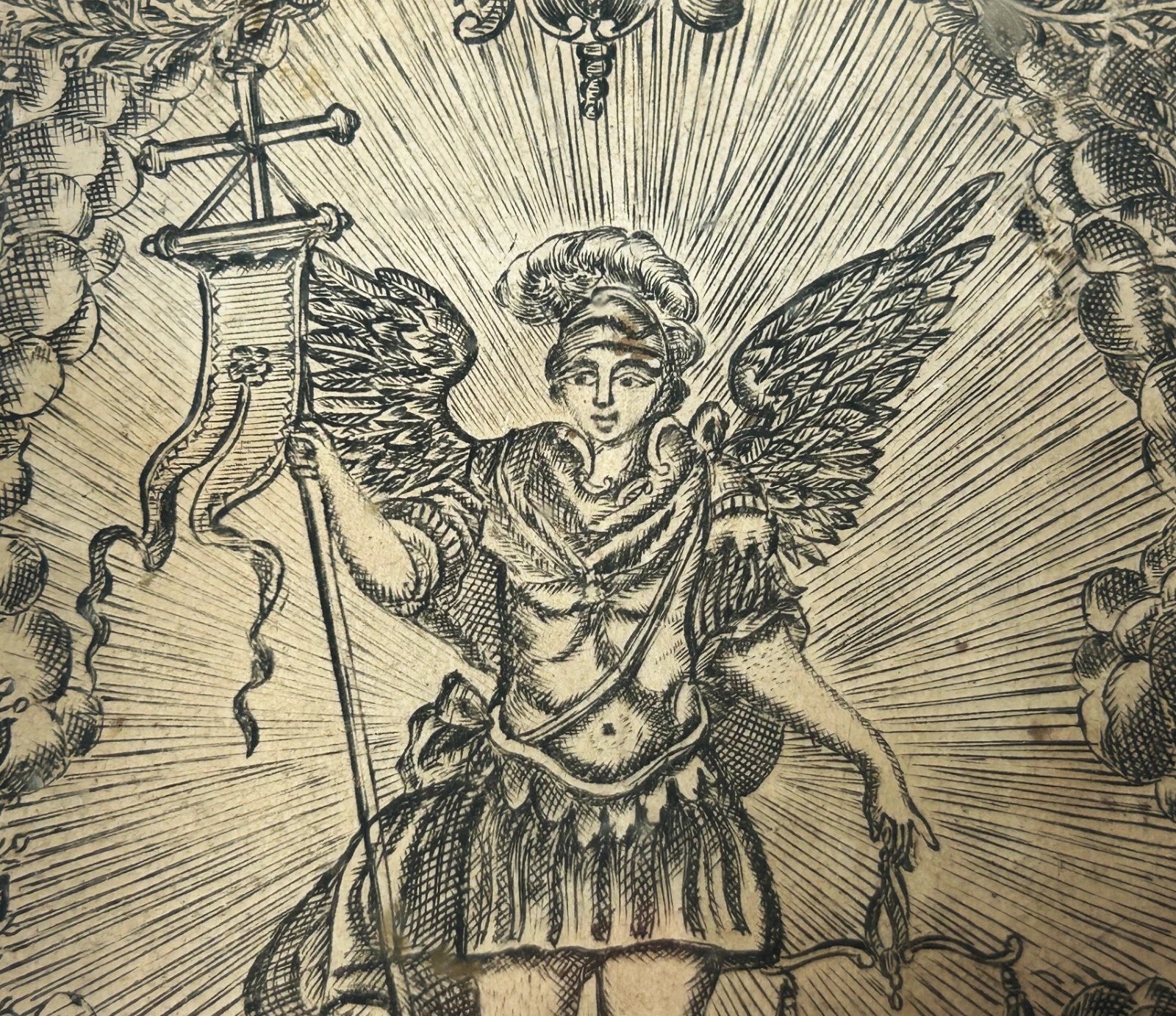 RARE Antique Relic of St Michael