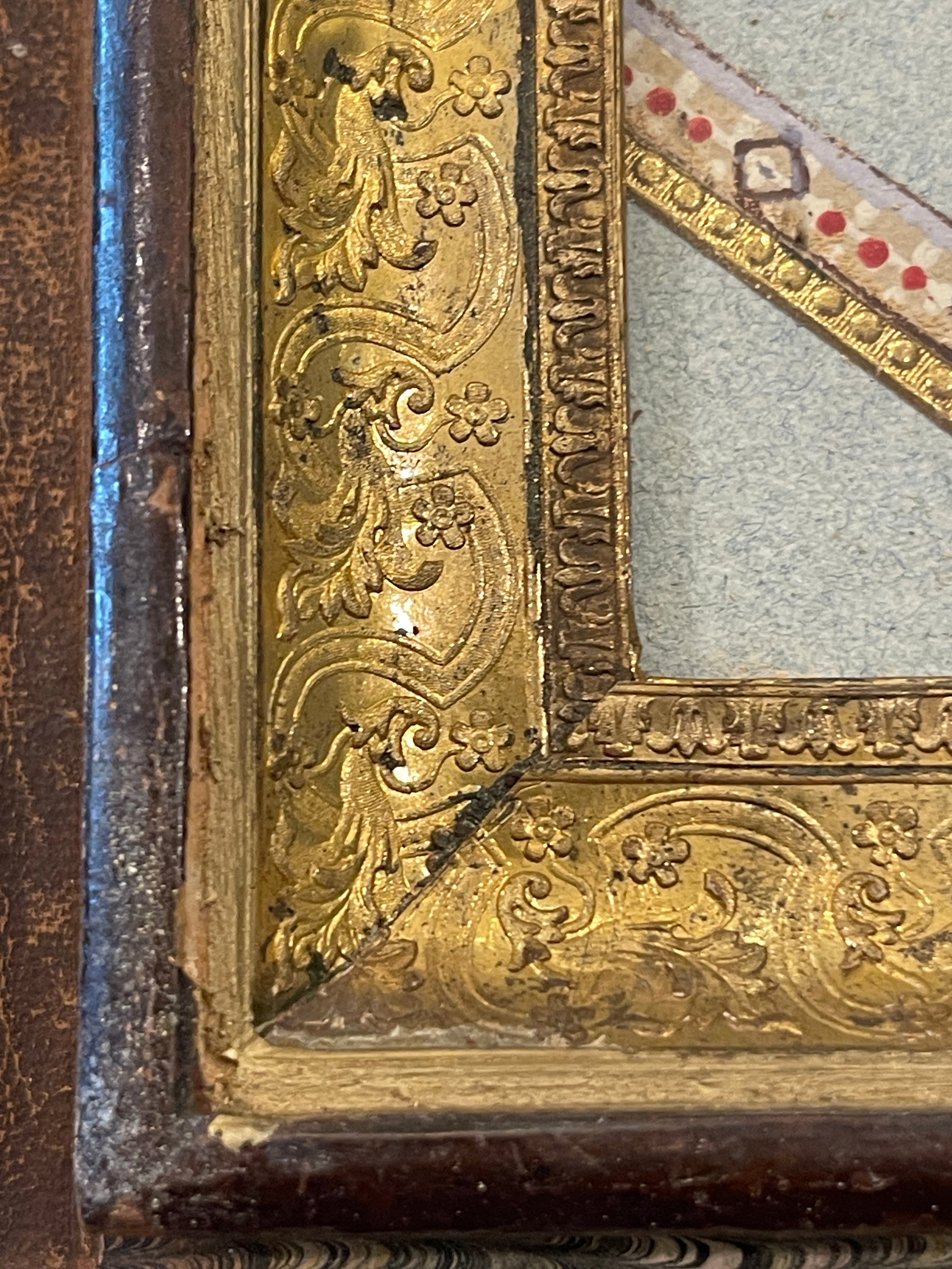 Mid 1800's Antique Italian Relic of St. Agnes