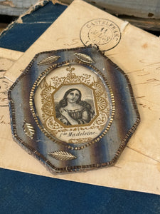 Beautiful 1800s Antique French St. Madeleine Relic
