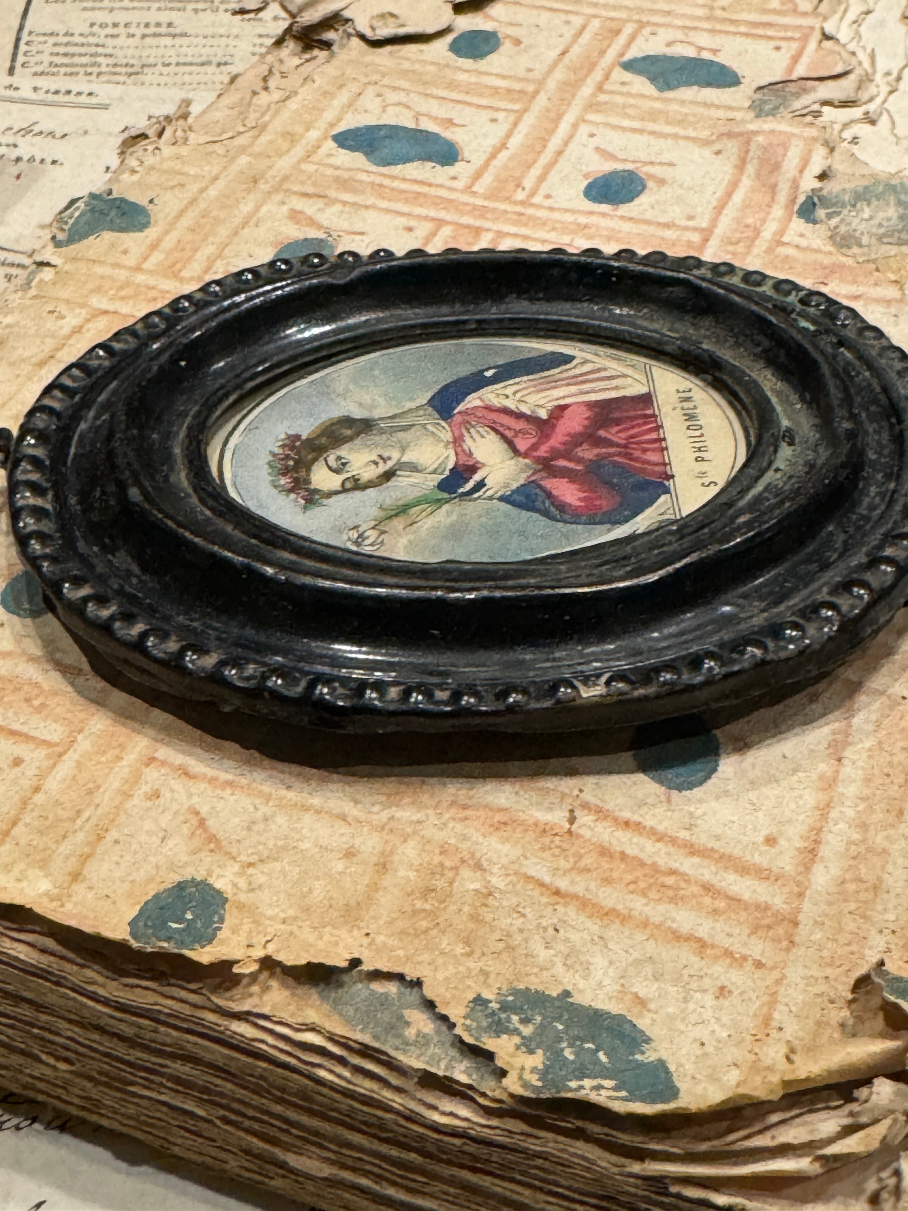 1800's French Religious Relic of Saint Philomene