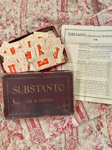 Antique French Substanto Jeu De Lettres Game